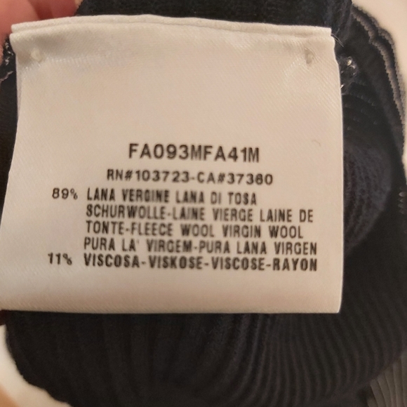 Giorgio Armani Black  and Silver long sleeve top - Picture 3 of 3